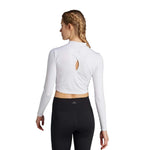 adidas - T-shirt à manches longues Yoga Studio pour femme (HY9239)