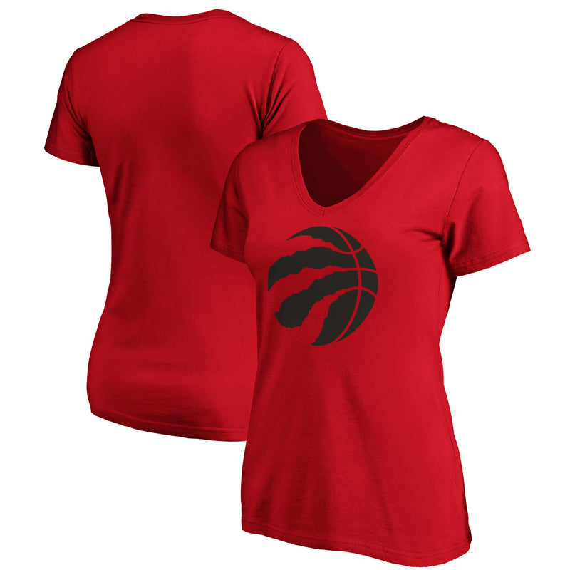 Fanatics - Women's Toronto Raptors Official Logo V-Neck T-Shirt