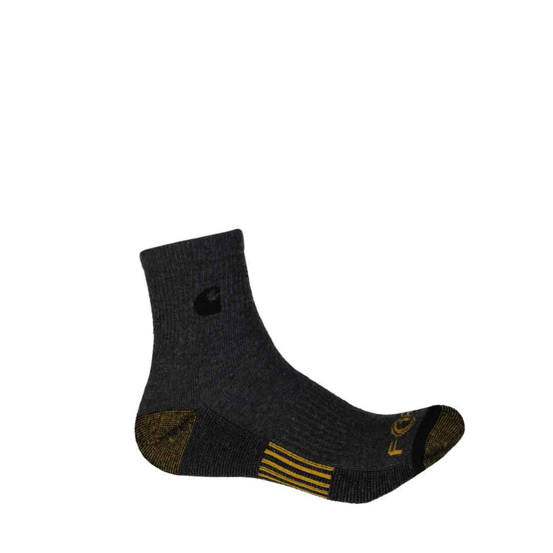 Carhartt - Lot de 3 chaussettes 1/4 pour homme (CHMA0106Q3 BLK)