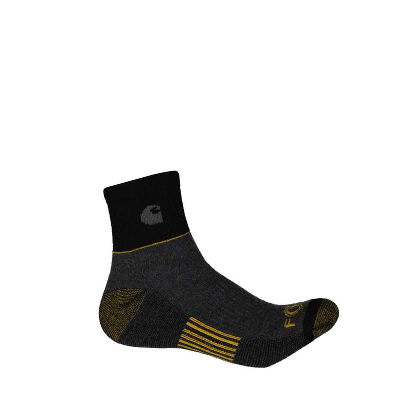 Carhartt - Lot de 3 chaussettes 1/4 pour homme (CHMA0106Q3 BLK)