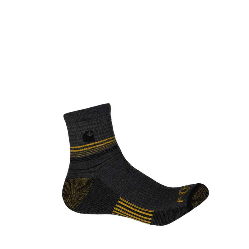 Carhartt - Lot de 3 chaussettes 1/4 pour homme (CHMA0106Q3 BLK)