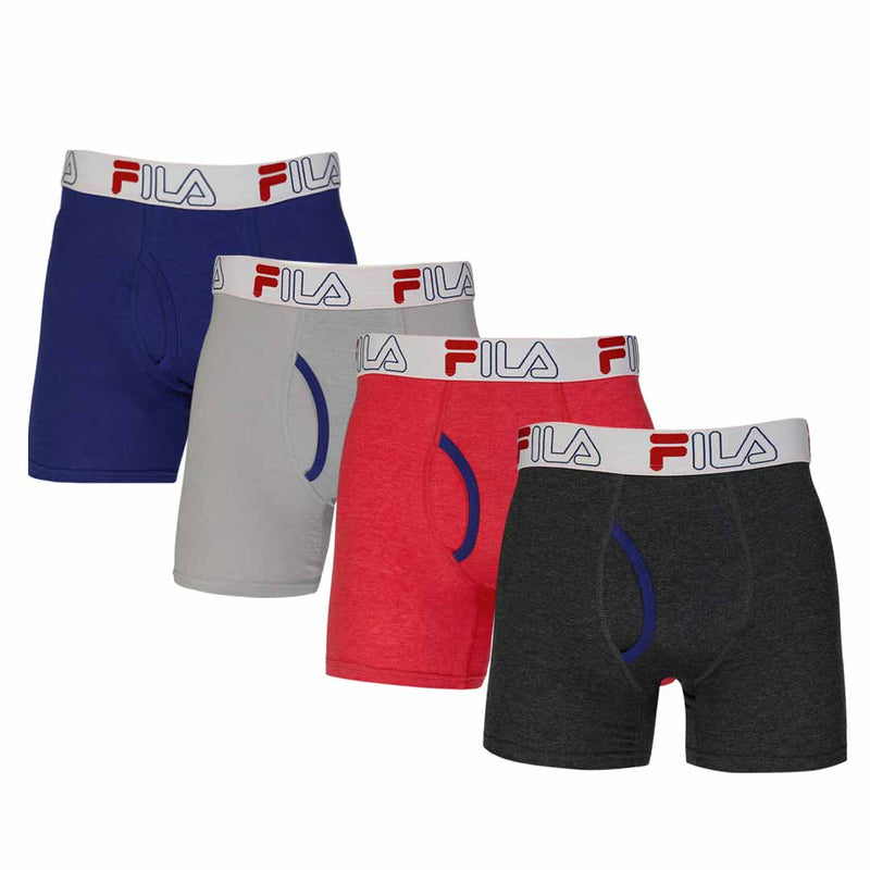 FILA - Men's 4 Pack Boxer Brief (FM412BXCS28 034)