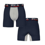 FILA - Men's 4 Pack Boxer Brief (FM412BXPB9 410)