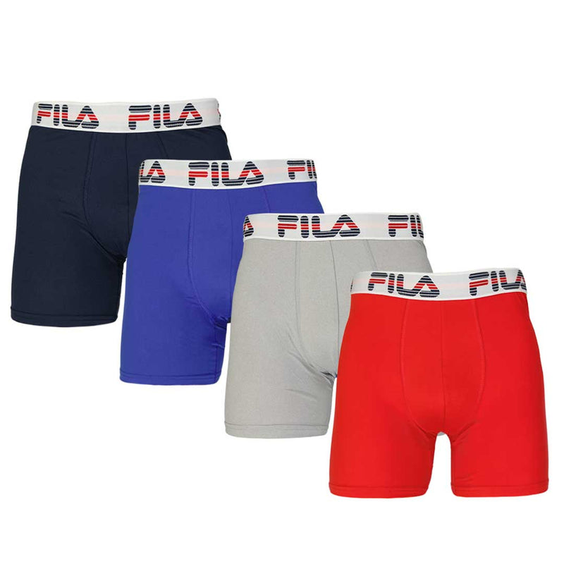 FILA - Men's 4 Pack Boxer Brief (FM412BXPB9 600)