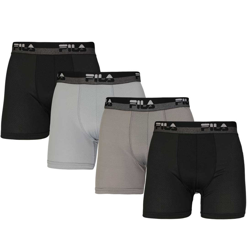 FILA - Men's 4 Pack Boxer Brief (FM412BXPM8 001)