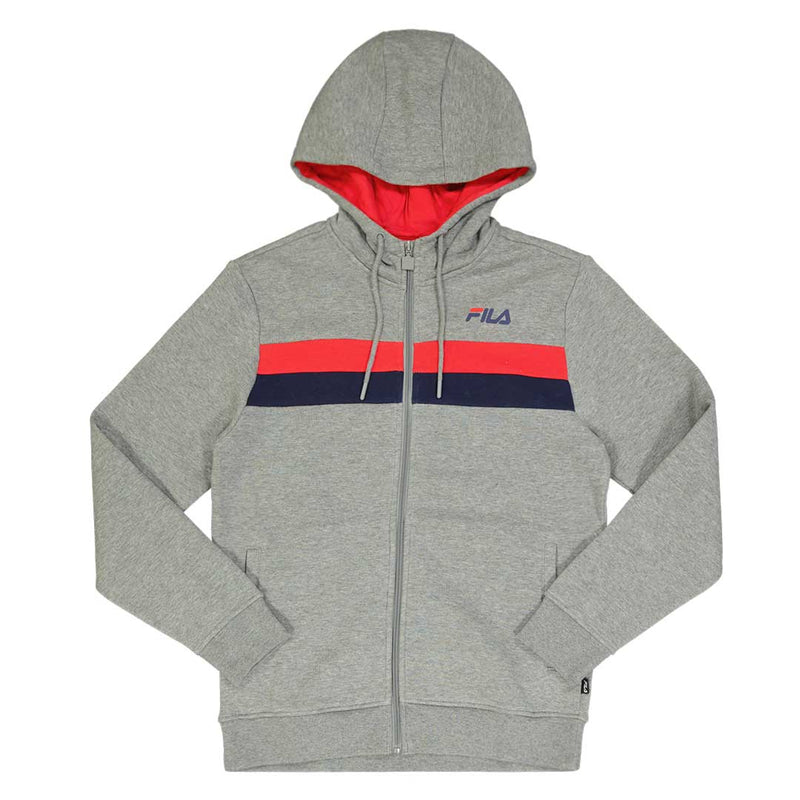FILA Men s Huck Full Zip Hoodie SM13B641 027 Grey M