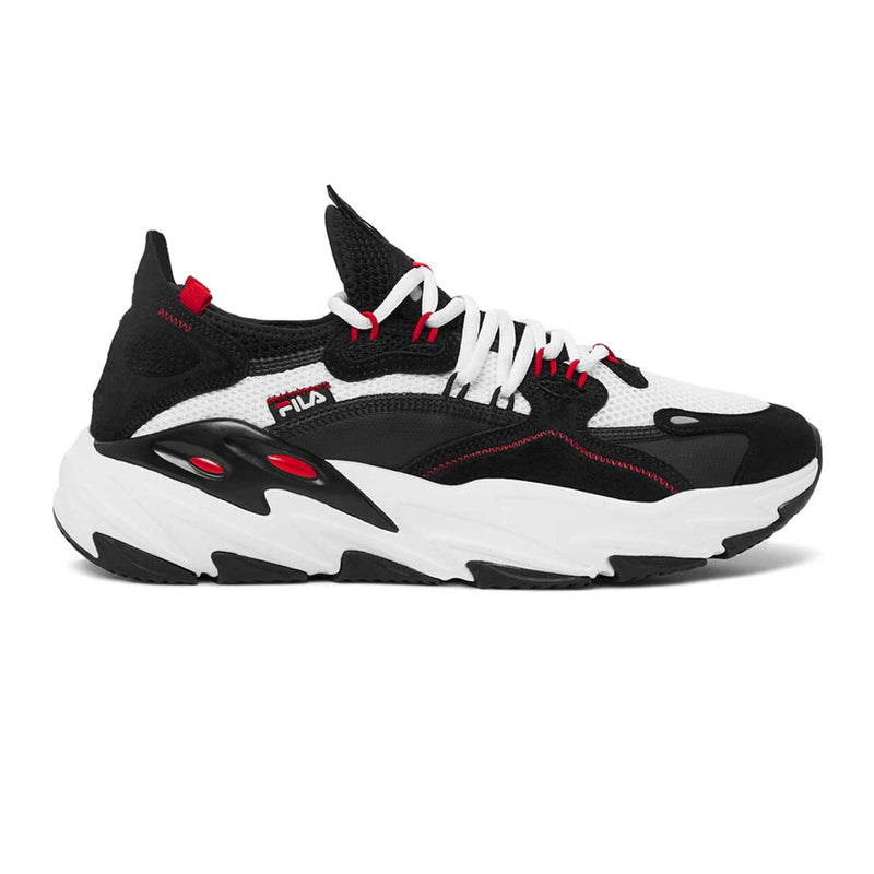 Fila shoes hotsell black white red