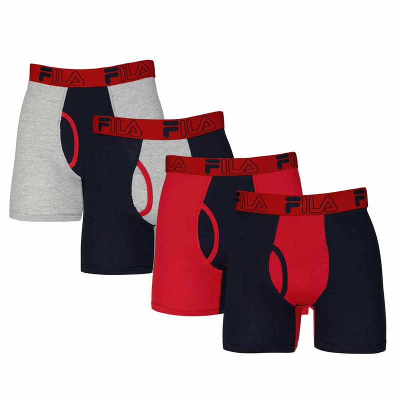 FILA - Men's 4 Pack Boxer Brief (FM312BXCS28 600)