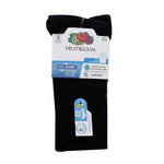 *Reshoot* Fruit Of The Loom - Lot de 5 paires de chaussettes mi-mollet pour femme (FRW10571M5MQC02-BLK)