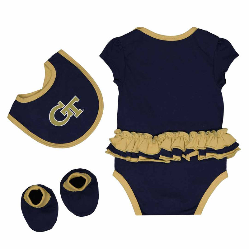 Girls' (Infant) Georgia Tech Yellow Jackets Trifecta Set (K413JQ 54)