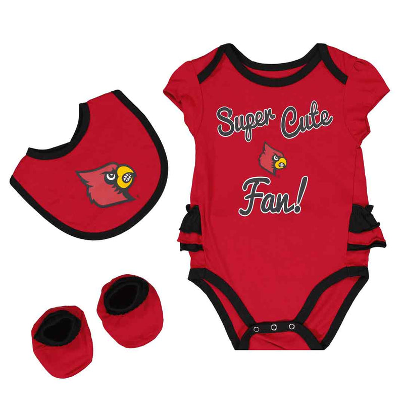 Girls' (Infant) Louisville Cardinals Trifecta Set (K413JQ 55)