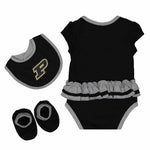 Girls' (Infant) Purdue Boilermakers Trifecta Set (K413JQ 46)