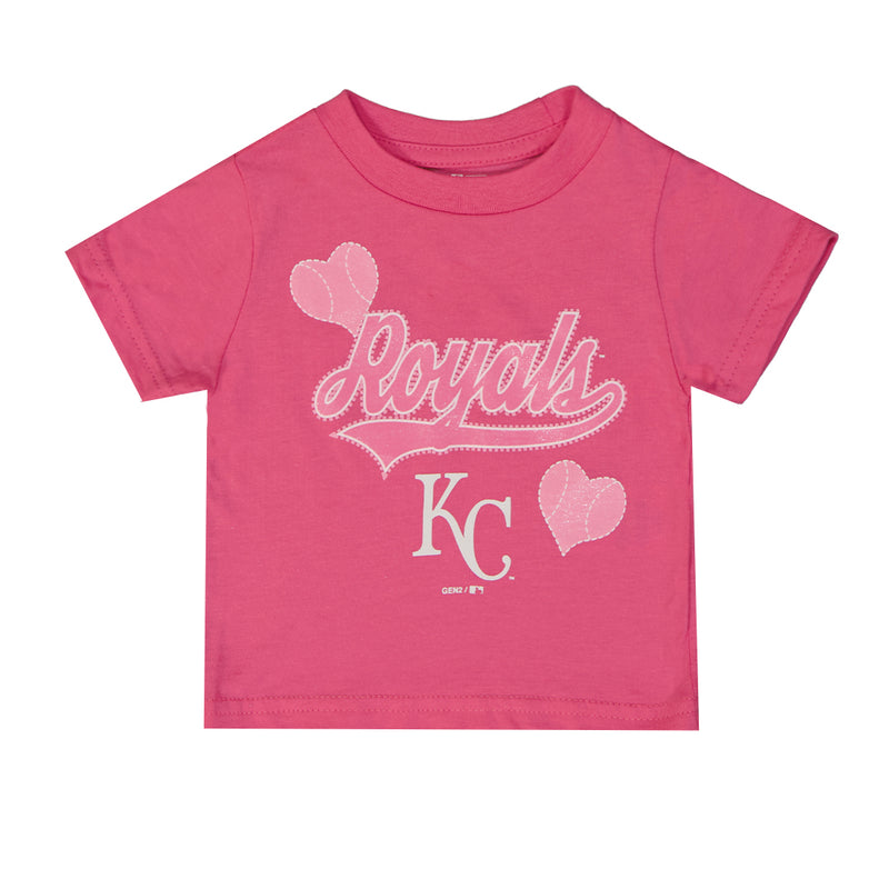 MLB - Girls' (Infant) Kansas City Royals T-Shirt (K31NPK 21) Pink / 3-6