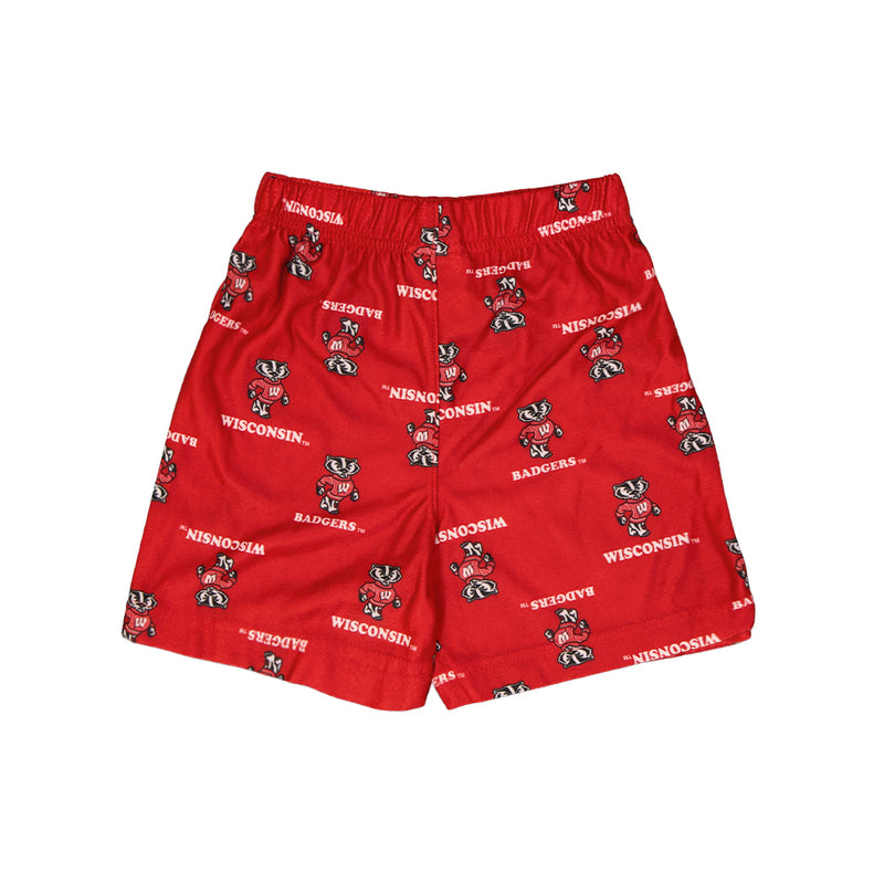 Kids' (Toddler) Wisconsin Badgers Printed Shorts (K44LFZ 82N)