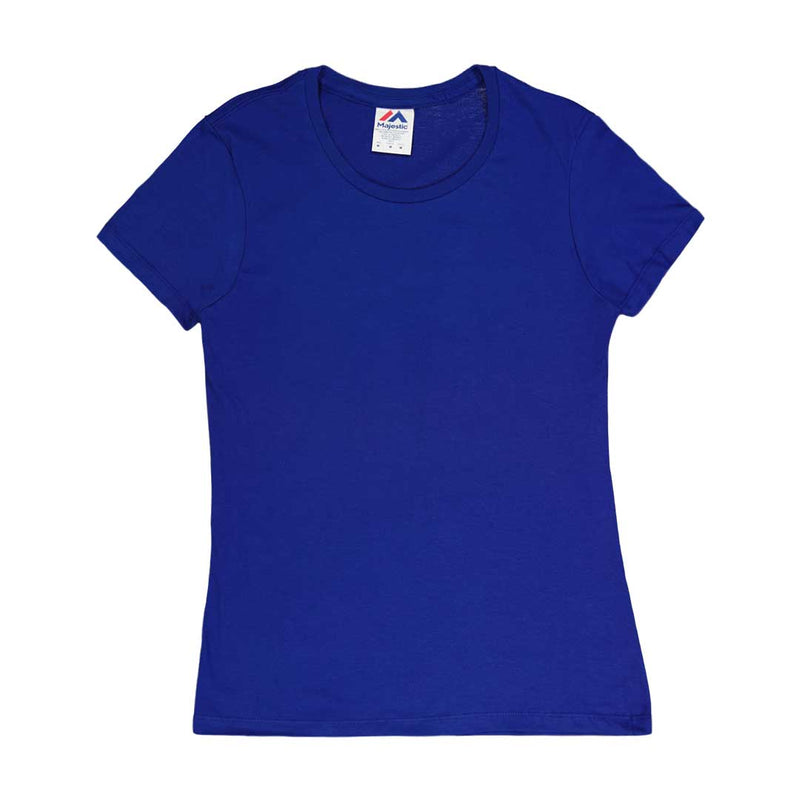  Yuiboo Solid Color Pure Plain Royal Blue High Waisted