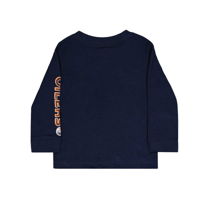 NHL -  Kids' (Toddler & Infant) Edmonton Oilers Long Sleeve T-Shirt (HK5I2HC9P OIL)