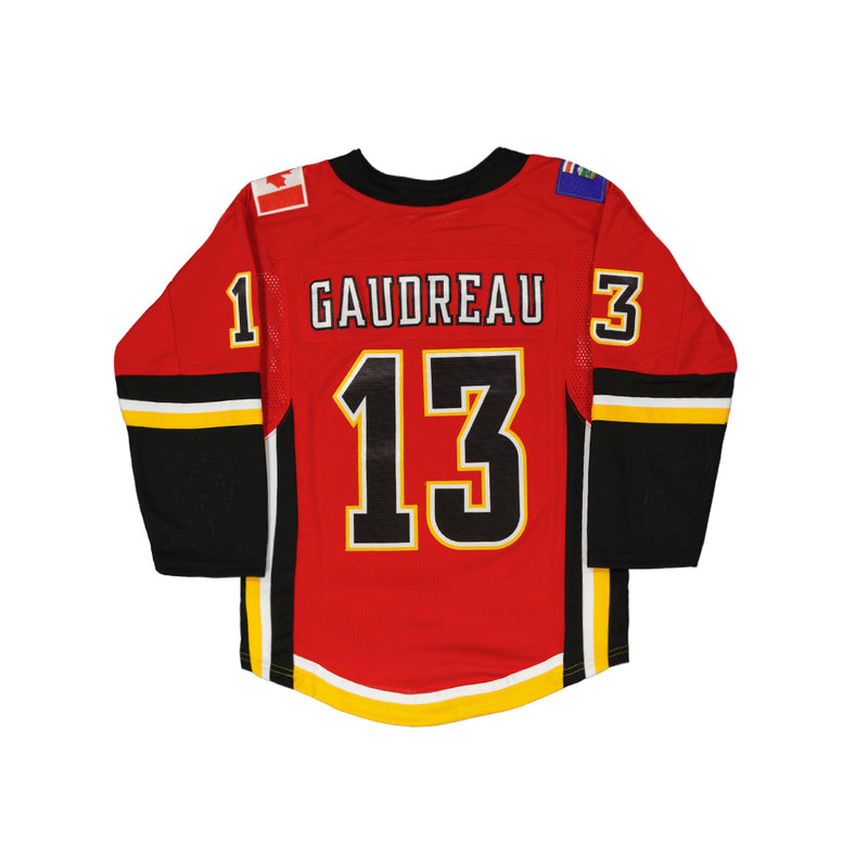 NHL Kids Youth Calgary Flames Johnny Gaudreau 3rd Jersey