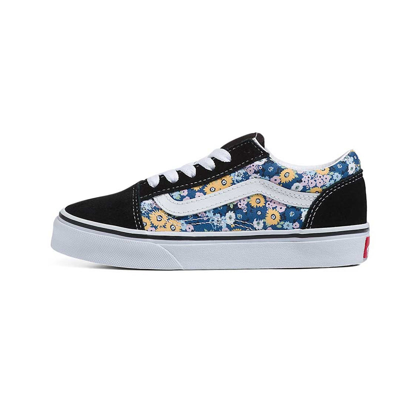 Vans old skool avec des fleurs hot sale