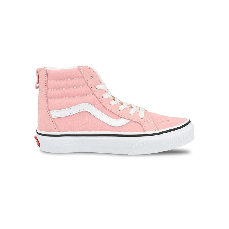 Kids pink high top vans shop