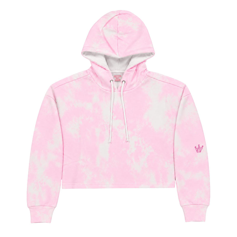 Crooks & Castles - Kids' (Junior) Tye Dye Cropped Hoodie (4D21000-PNK)
