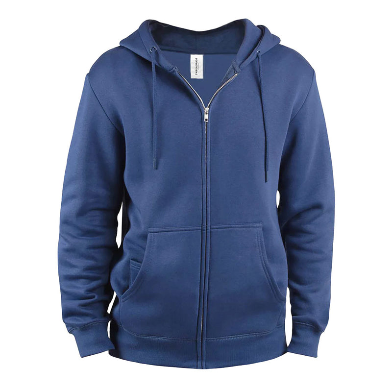 Threadfast - Unisex Premium Ultimate Fleece Full Zip Hoodie (320Z NVY20)