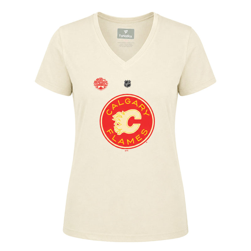 Fanatics - Women's Calgary Flames Jonathan Huberdeau Short Sleeve T-Shirt (3R52 6001 HH1 T85)