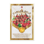 2021 Canada Soccer Womens National Team Gold Poster (CS-PR1216)