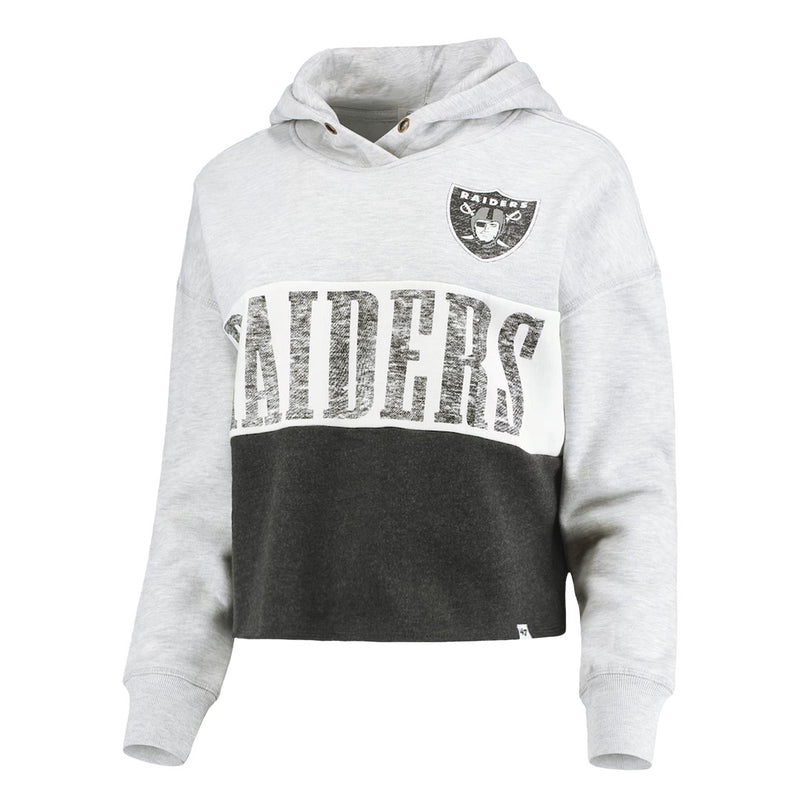 47 Brand - Women's Las Vegas Raiders Cutoff Pullover Hoodie (381823AA RAIDERS)