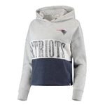 47 Brand - Women's New England Patriots Cutoff Pullover Hoodie (381823AA PATRIOTS)