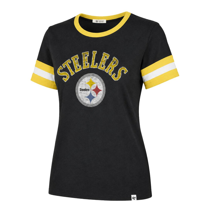 47 Brand - Women's Pittsburgh Steelers Short Sleeve T-Shirt (381827AA STEELERS)