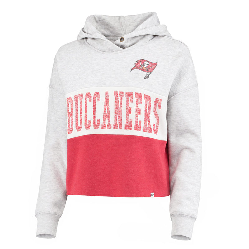 47 Brand - Women's Tampa Bay Buccaneers Cutoff Pullover Hoodie (381823AA BUCC)