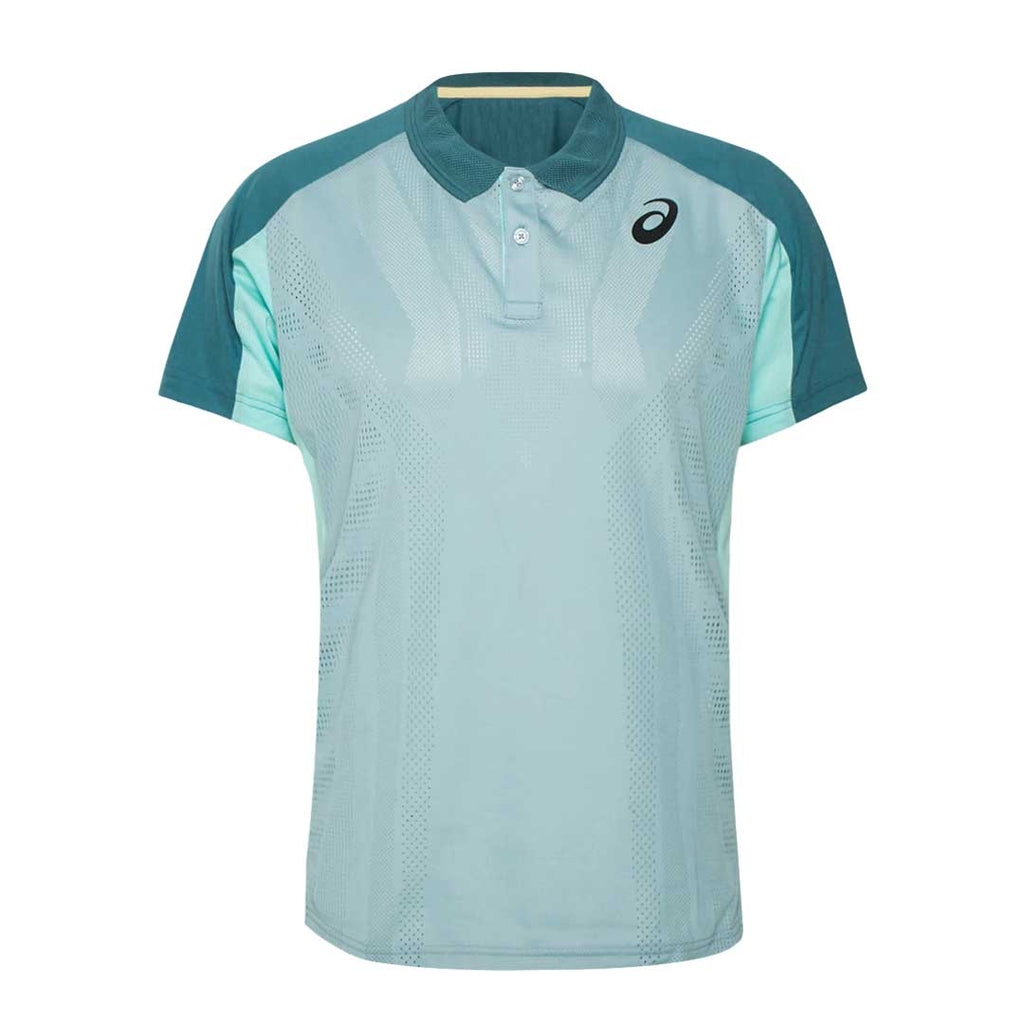 Asics Match Actibreeze Mens Blue Tennis Polo Shirt