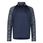 Ben Sherman - Men's Camo Jacquard 1/4 Zip Pullover (G72E4CSK NVY)