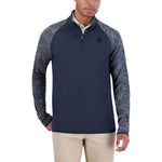 Ben Sherman - Men's Camo Jacquard 1/4 Zip Pullover (G72E4CSK NVY)