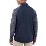 Ben Sherman - Men's Camo Jacquard 1/4 Zip Pullover (G72E4CSK NVY)