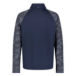 Ben Sherman - Men's Camo Jacquard 1/4 Zip Pullover (G72E4CSK NVY)
