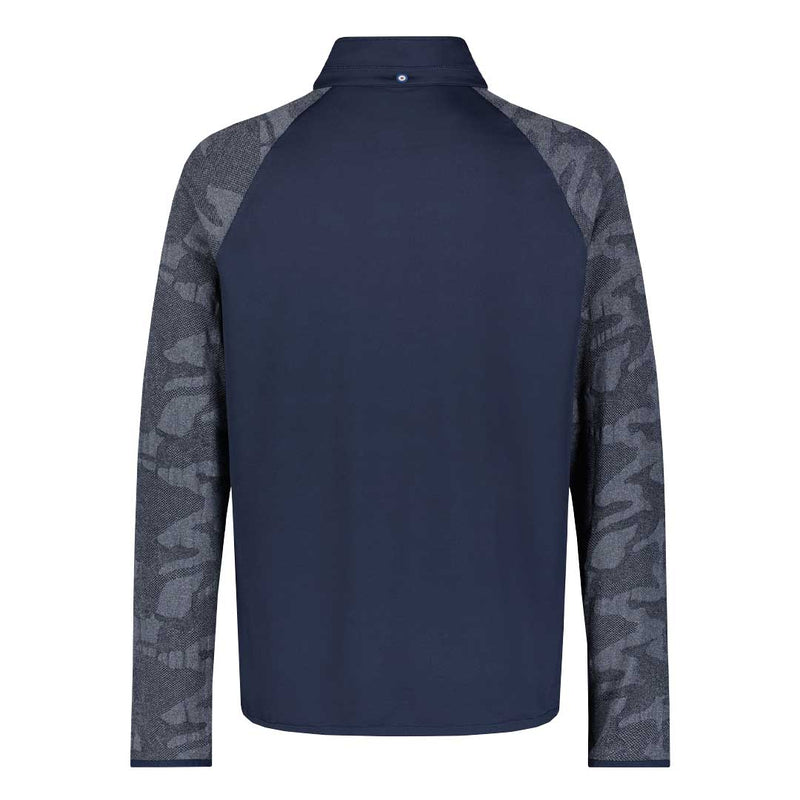 Ben Sherman - Men's Camo Jacquard 1/4 Zip Pullover (G72E4CSK NVY)