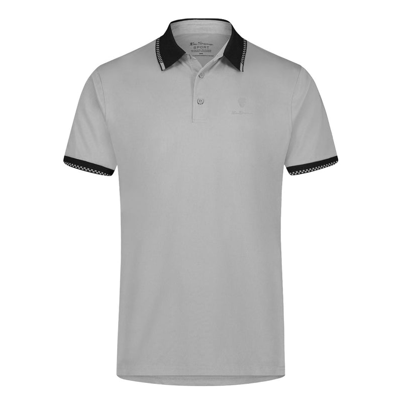 Ben Sherman - Men's Checker Rib Tech Pique Polo (G7222RAG LGR)