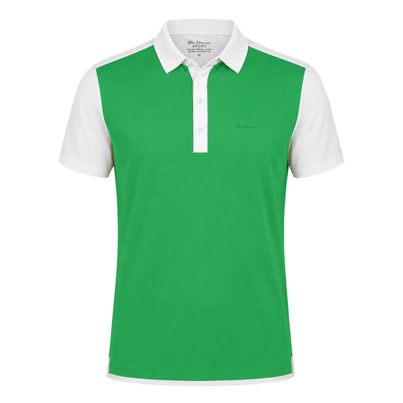 Ben Sherman - Men's Color Block Tech Jersey Polo (G7226ACG CLV)
