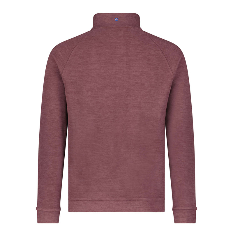 Ben Sherman - Men's Melange Fleece 1/4 Zip Pullover (624003736 BUR)