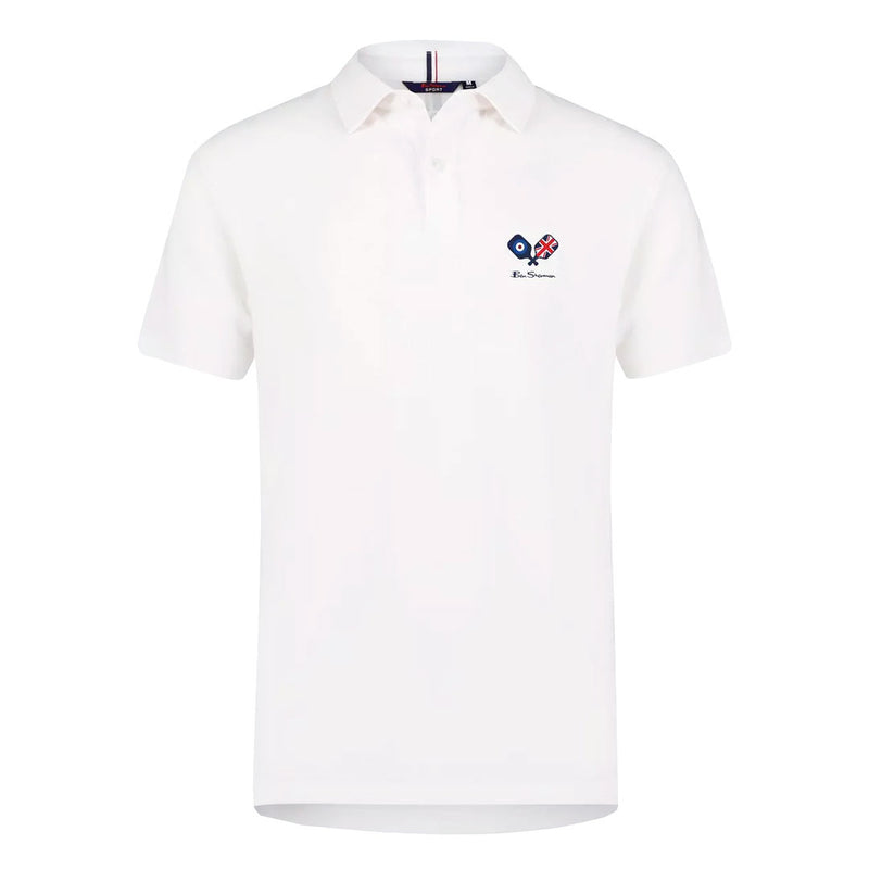 Ben Sherman - Men's Micro Terry Pickleball Polo (624000264 WHT)