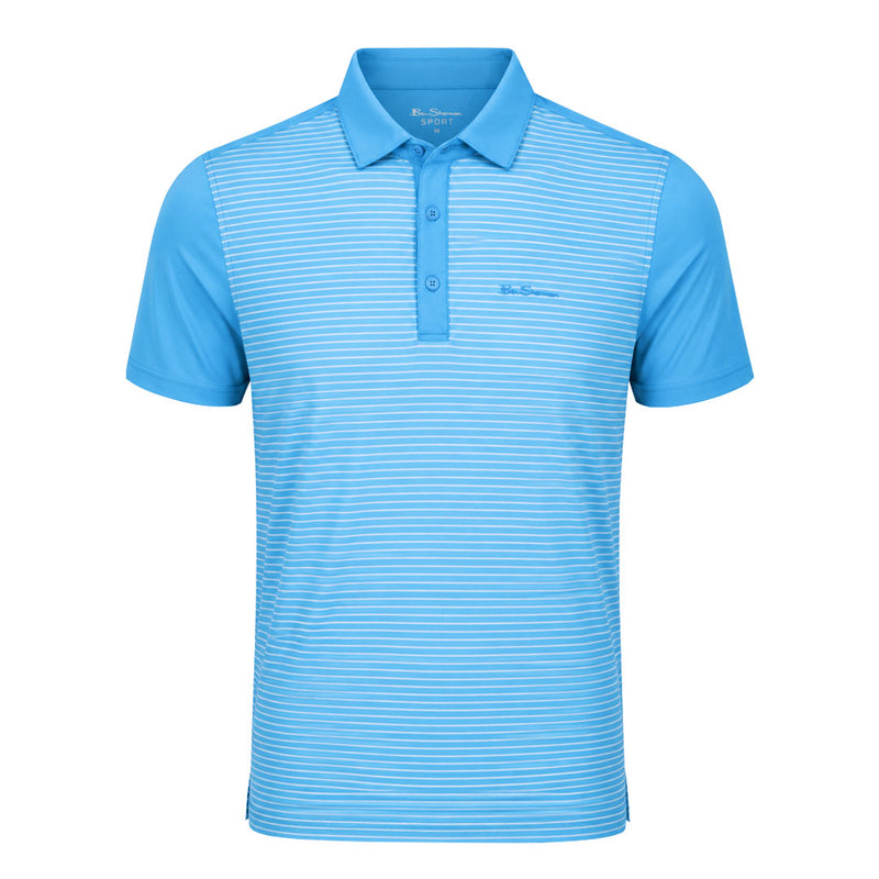 Ben Sherman - Men's Mini Stripes Color Block Polo (G7227ADG AZU)
