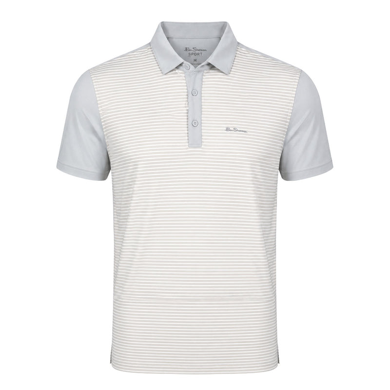 Ben Sherman - Men's Mini Stripes Color Block Polo (G7227ADG LGR)