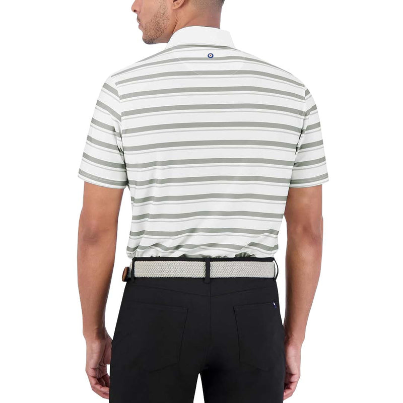 Ben Sherman - Men's Mixed Stripe Tech Jersey Polo (G7253AKG LGR)