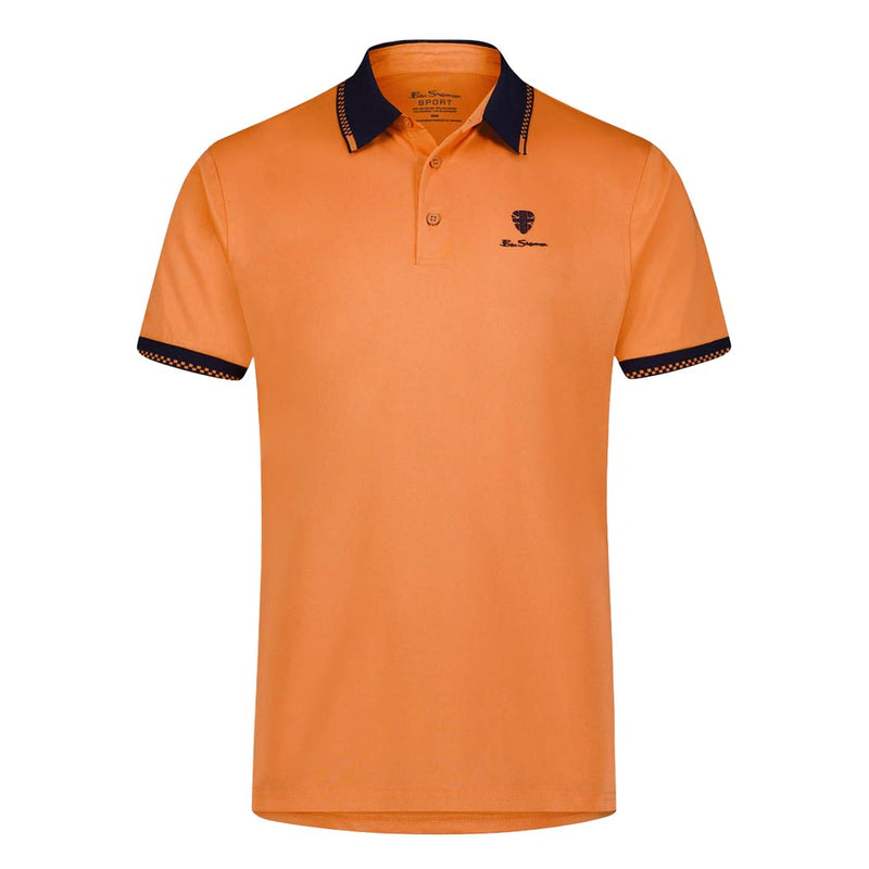 Ben Sherman - Men's Checker Rib Tech Pique Polo (624000542 AMB)