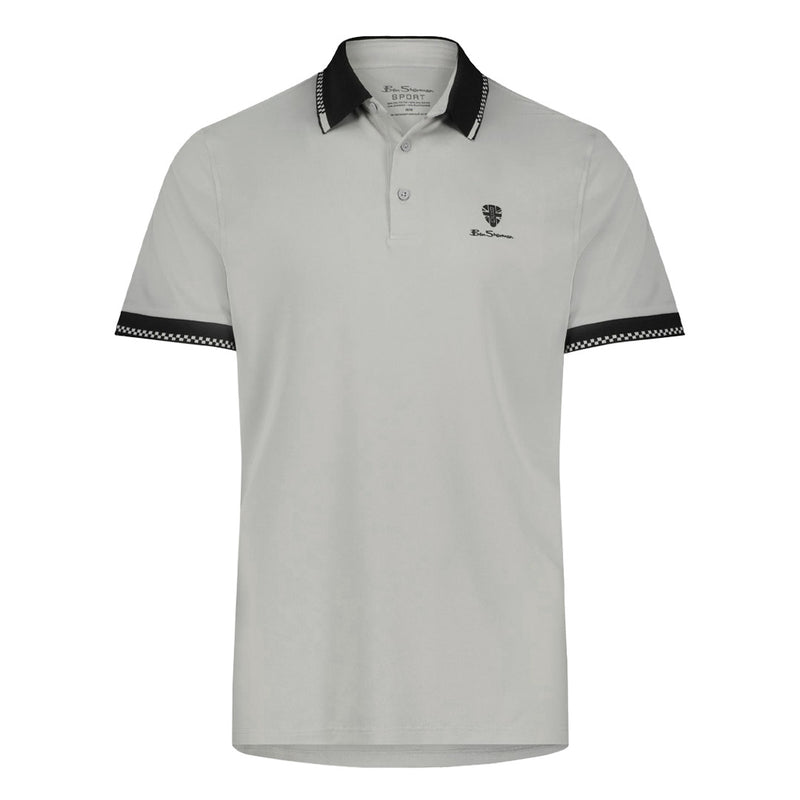 Ben Sherman - Men's Checker Rib Tech Pique Polo (624000542 LGR)
