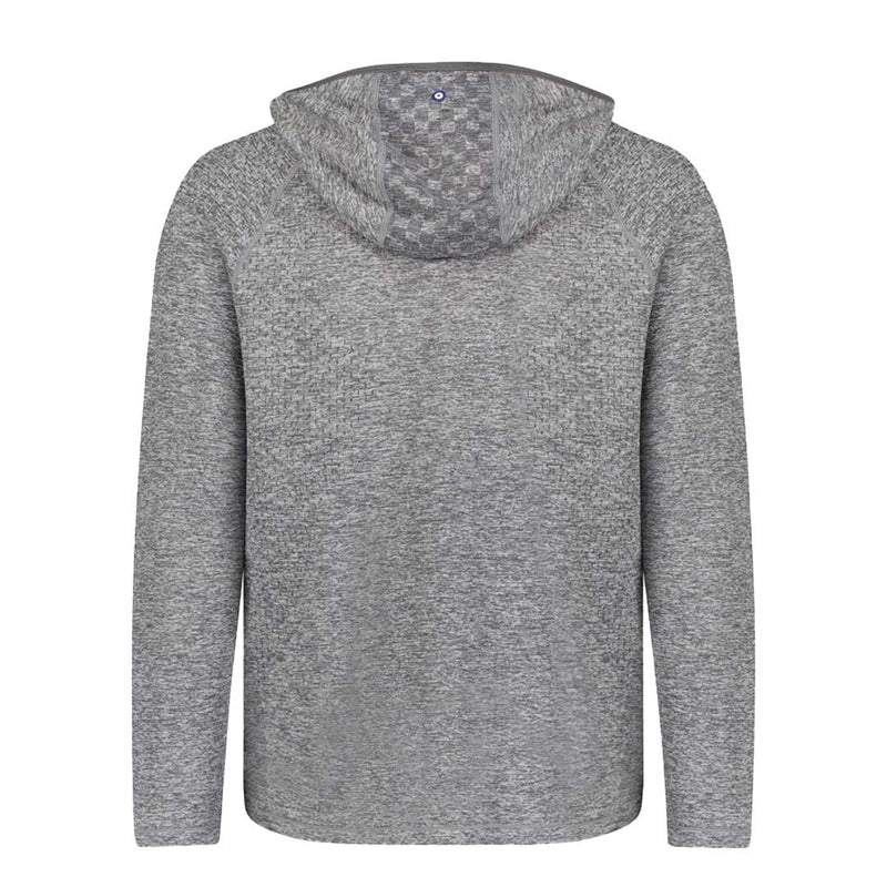 Ben Sherman - Men's Seamless Knit 1/4 Zip Hoodie (624000459 GRY)