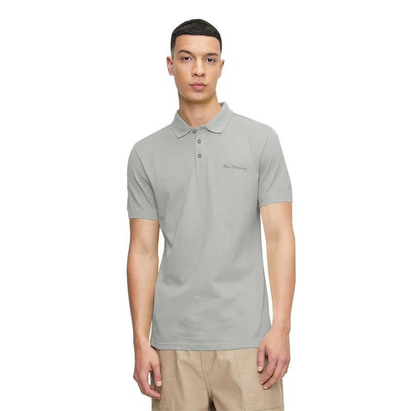 Ben Sherman - Men's Solid Air Pique Polo (G7222AAG LGR)