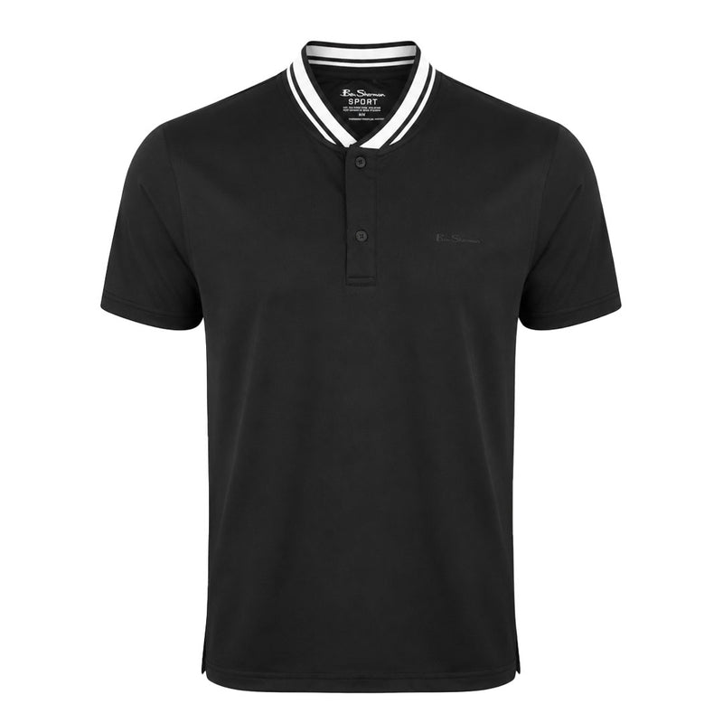 Ben Sherman - Men's Solid Air Pique Polo (G7222AHG BLK)