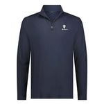 Ben Sherman - Men's Solid Pique 1/4 Zip Pullover (624000553 NVY)